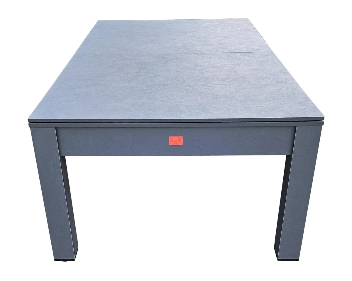 NG Biliardi - Biliardo Giunone (226 cm) - Multifunzione, Tavolo da Pranzo e Ping Pong con Piano di Trasformazione Incluso, Design Moderno, Accessori Completi