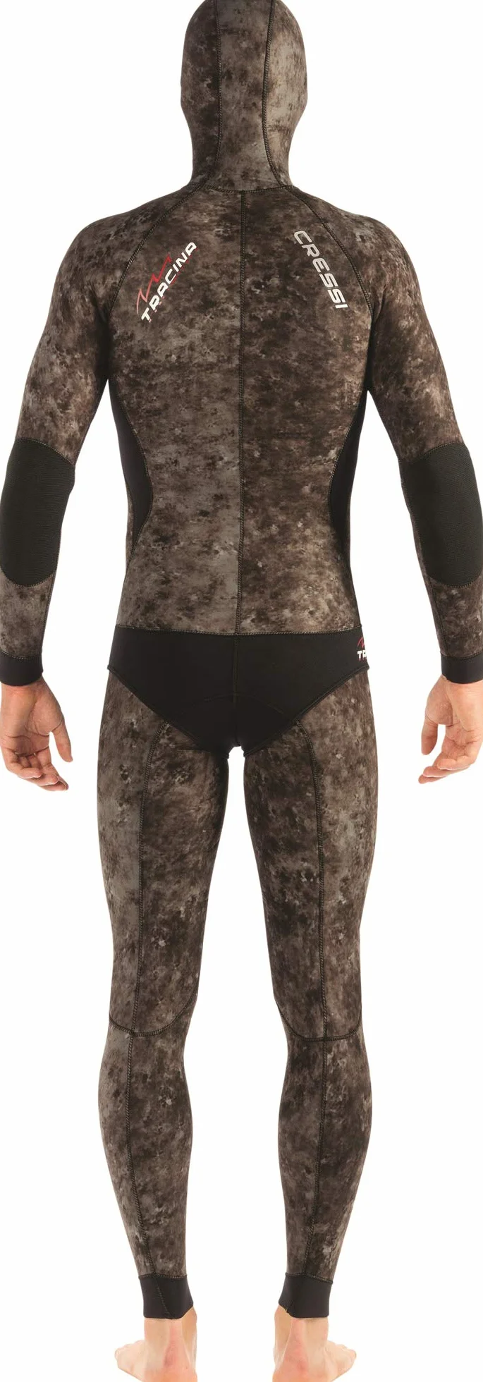 Cressi Tracina Wetsuit Muta Pesca in Neoprene Mimetico Spaccato Microporoso Supersoft, Disponibile singola Giacca o singolo Pantalone negli Spessori 3.5/5/7mm, per Uomo