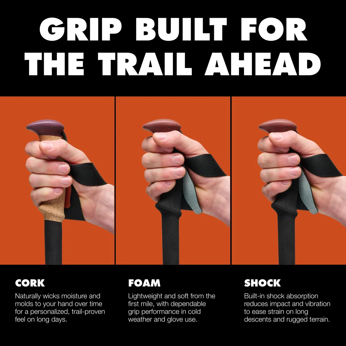 Black Diamond Trail Cork Trekking Poles - Bastone da Trekking Unisex, per Adulti