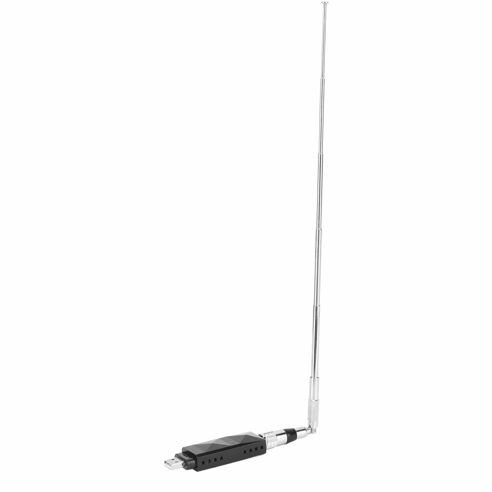 Ricevitore AIS per Barca Marina, Ricevitore AIS a Doppio Canale Uscita USB con Antenna Portatile Pieghevole in Acciaio Inossidabile