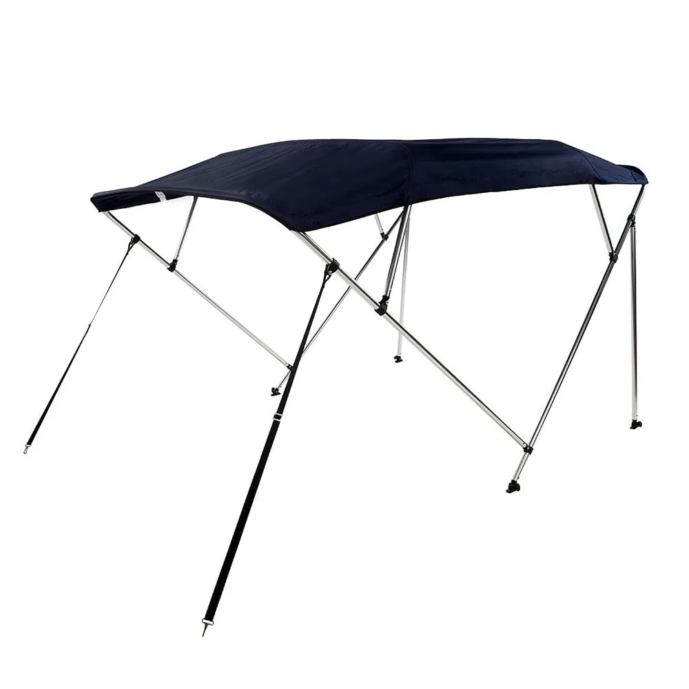 PIMAR Tendalino Bimini 4 Archi in Alluminio Lucido Ø 25 MM Diverse Misure e Colori. Barca Gommone (Blu Navy, larghezza 220-240cm)