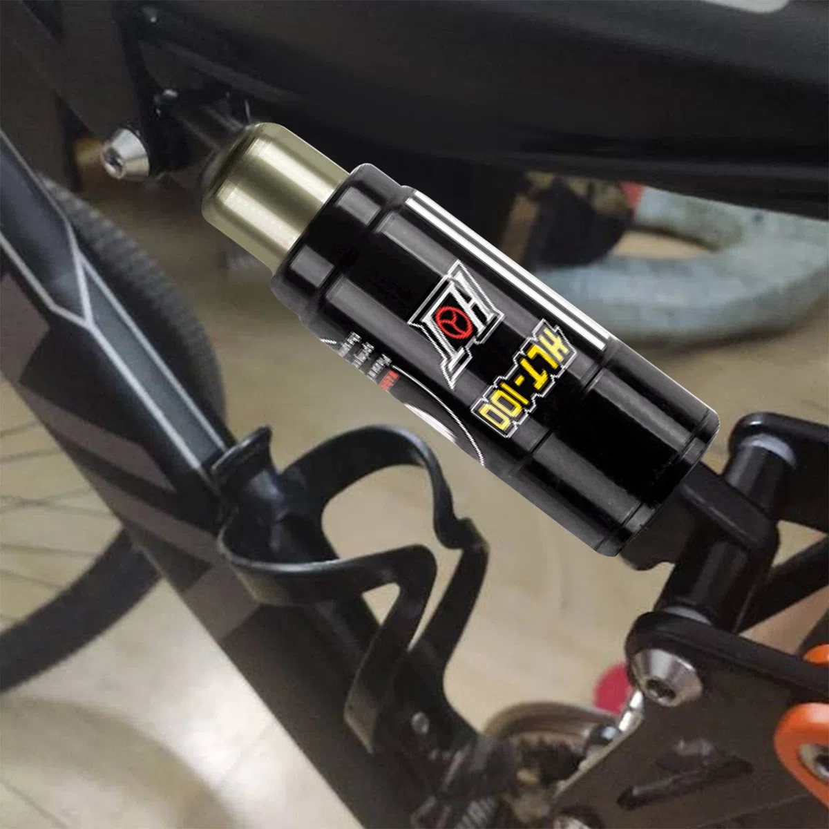 Ammortizzatore per molle dell'olio per bicicletta, 750/850/1000 LBS, ammortizzatore posteriore per bicicletta, 125 mm/150 mm/165 mm/185 mm (165 mm, 1000 lBS)