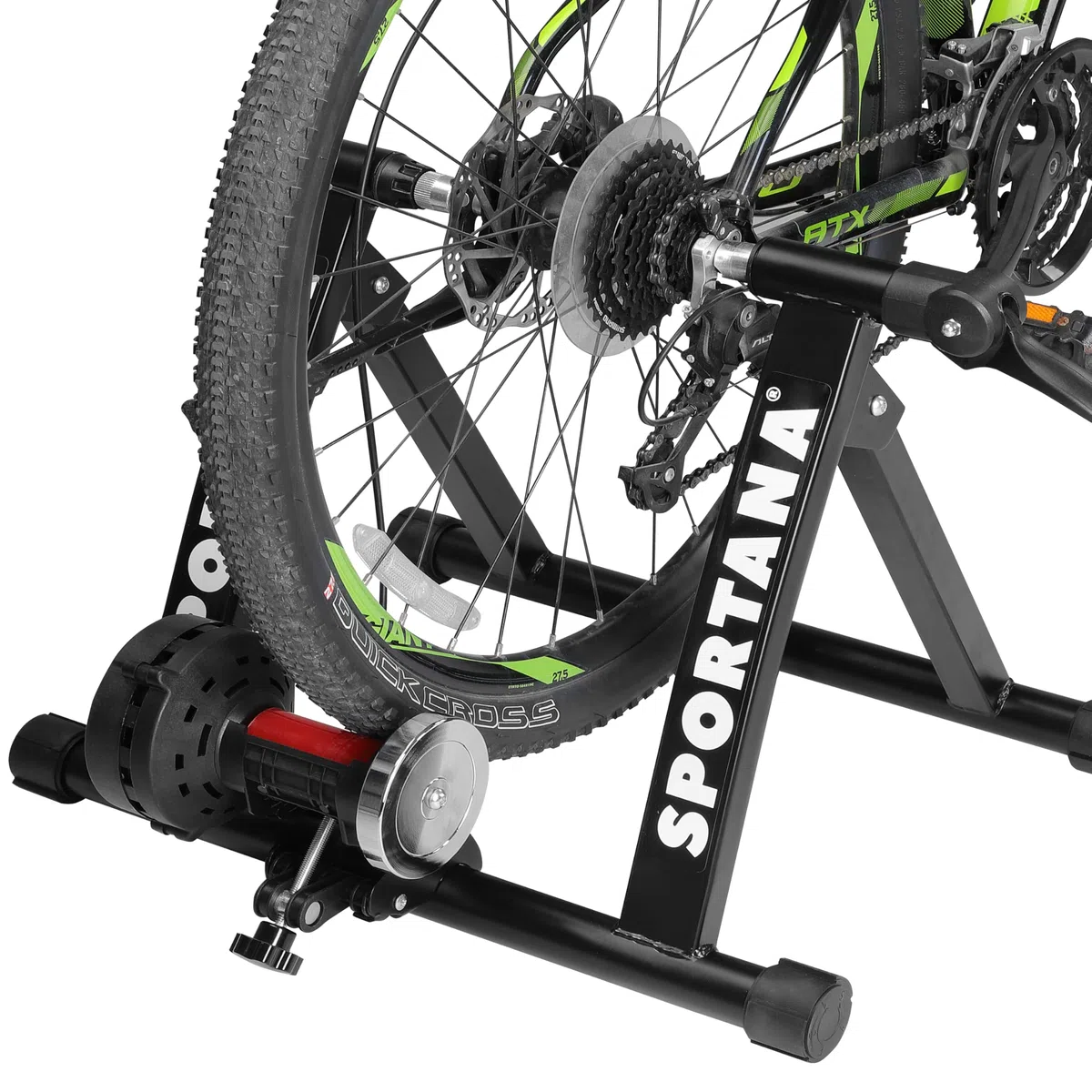 Rullo Magentico per Bicicletta 150kg in Acciaio 6 Livelli Pieghevole 26-28' Allenamento a Casa Bici Indoor