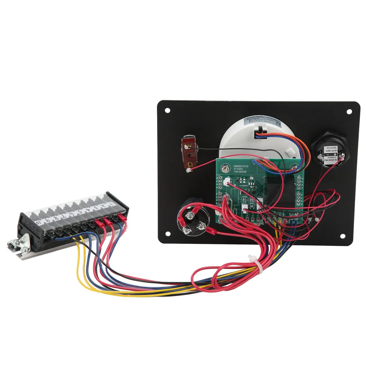 Tbest Dallifunzione del Cruscotto della Barca Multifunzione 4000 Giri/Min Retroilluminata RV con Funzione di Allarme per Yacht Marino Realizzato in Vetro Temperato in Acciaio (12V)