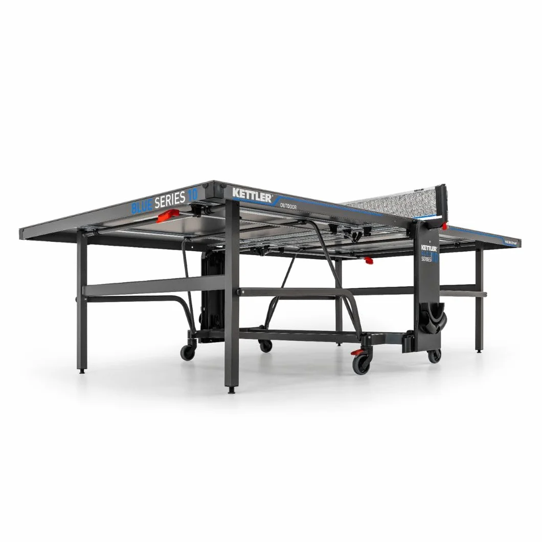 Tavolo da ping pong outdoor KETTLER K10 | Made in Germany (certificato TÜV) | Resistente alle intemperie | Pieghevole e facile da riporre | Piano in resina melamminica da 6 mm | Consegna sicura