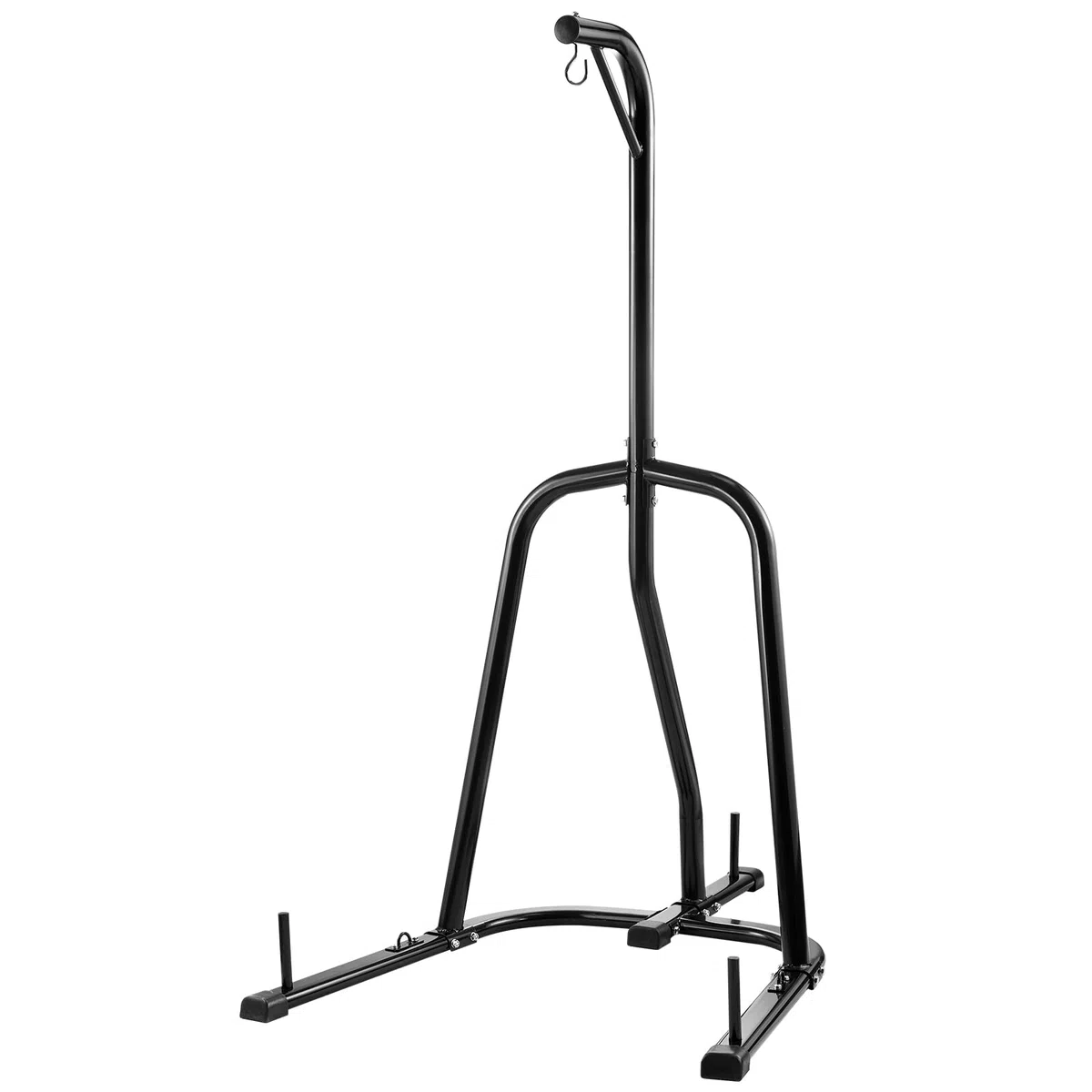 VEVOR Supporto per sacco da boxe, in acciaio resistente, attrezzatura per allenamento di allenamento, altezza regolabile, supporto da boxe con base ponderata, supporta fino a 63,5 kg, autoportante