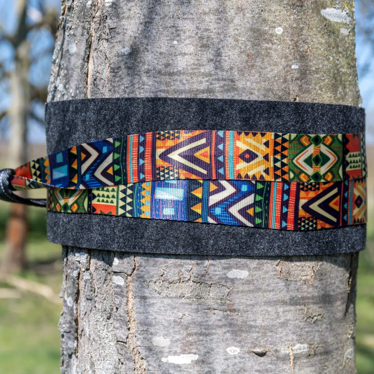 BUZZARD Ethno Slackline Set 15 m con Protezioni per Albero