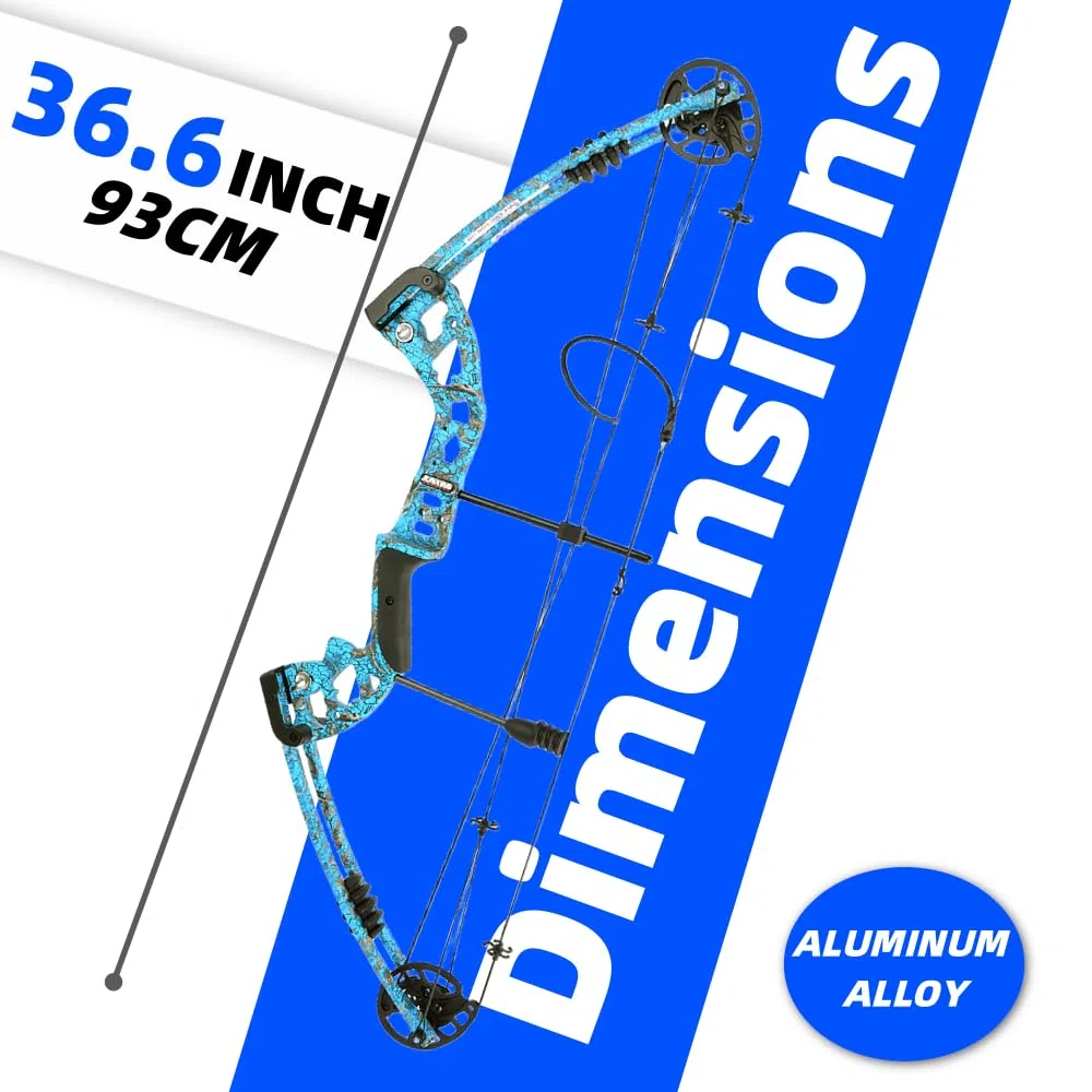 Set arco compound 30-55 libbre per adulti e principianti - Arco da caccia per destrimani con kit completo di accessori per la caccia all'aperto, la pesca e il tiro al bersaglio