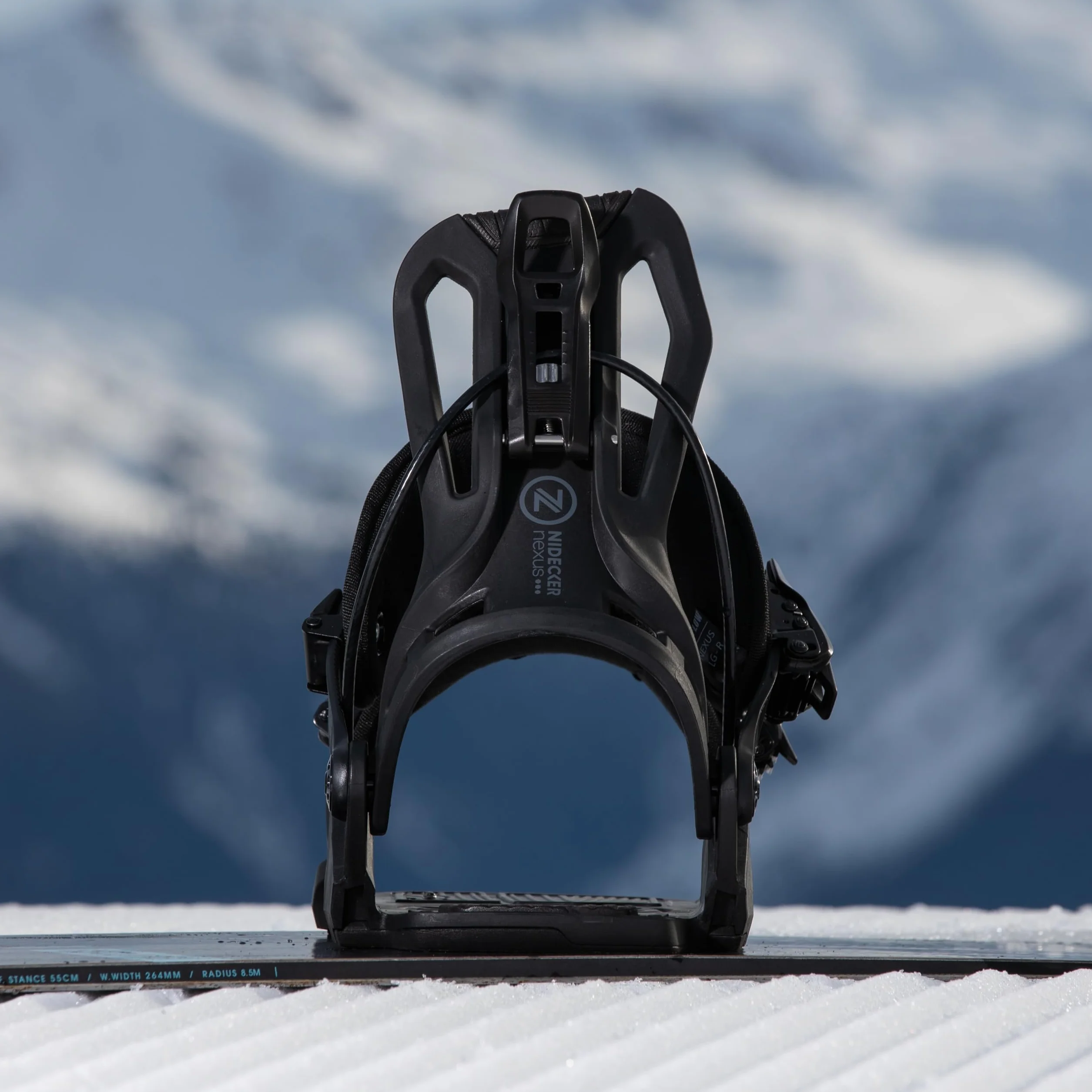 Attacchi da snowboard Nidecker Flow Nexus Confortevole flex all-mountain con piastra di base in nylon rinforzato con vetro