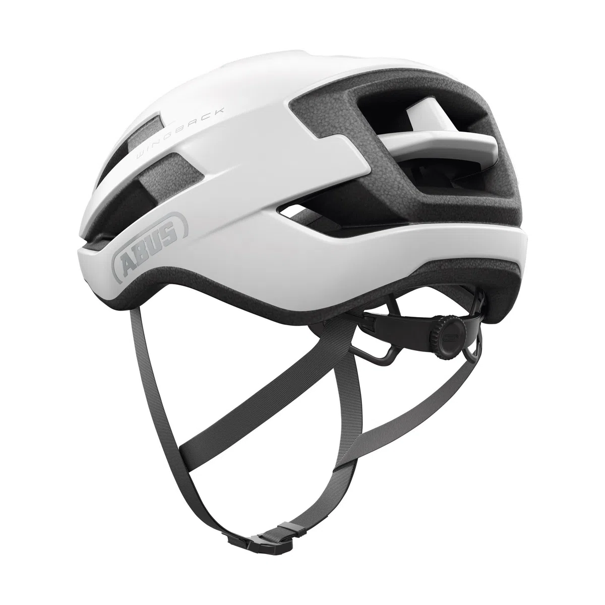 Abus WingBack - Casco da Strada per la Guida Sportiva nella Vita di Tutti i Giorni e nel Tempo Libero - per Adulti e Ragazzi, Weiß (polar white), M (54-58 cm)