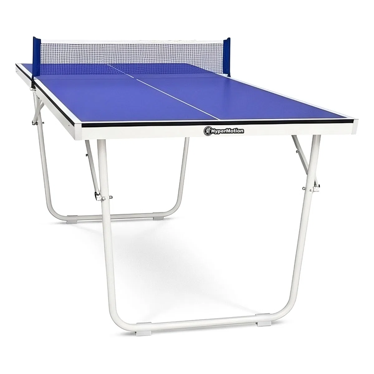 HyperMotion Tavolo da ping pong pieghevole ping pong per bambini e adulti, modello compatto per la casa con rete, racchette e palline