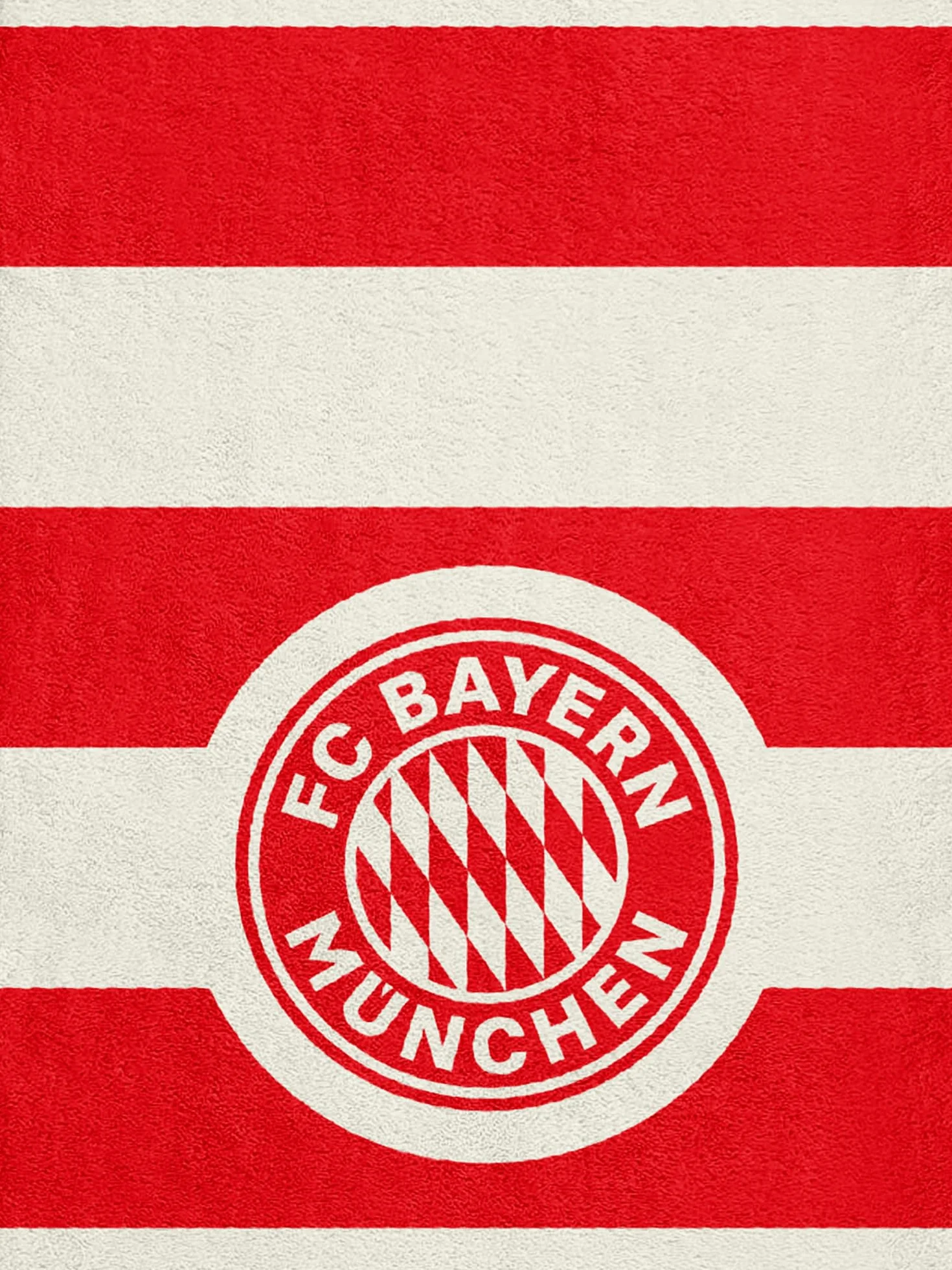 FC Bayern München Asciugamano da doccia, asciugamano da bagno, rosso, bianco, 140 x 70 cm