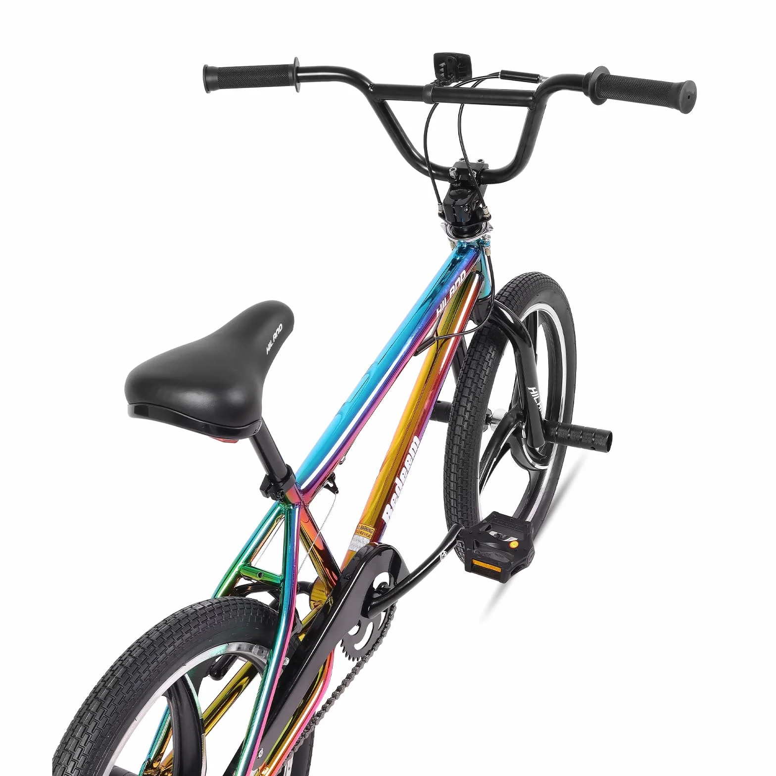 HILAND BMX Bicicletta per bambini da 20 pollici,3 razze, Per bambini e bambine di 7 anni e più，rotore a 361 gradi, freestyle,pedane single speed per bambini,Colorato