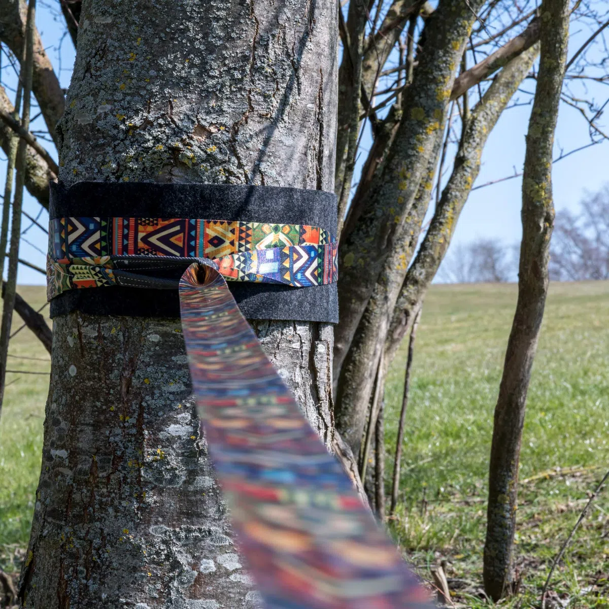 BUZZARD Ethno Slackline Set 15 m con Protezioni per Albero