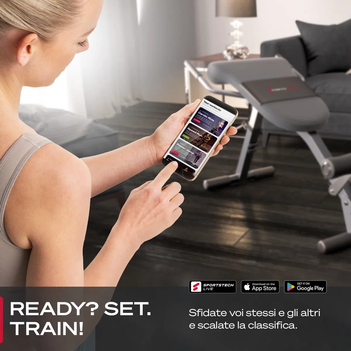 Sportstech BRT200 3in1. Panca per Schiena e Addome con Innovativo Design Antiscivolo, Brevettato, Multifunzionale, Ripiegabile, Imbottitura ergonomica, 5 Livelli di inclinazione.