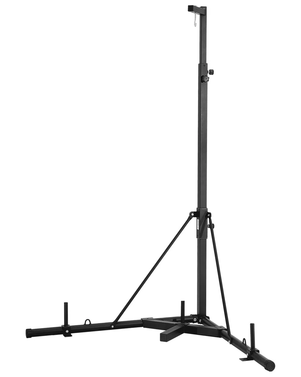 VEVOR Supporto per Sacco da Boxe, Attrezzatura per Allenamento Regolabile in Altezza, Supporta 65 kg, Supporto Indipendente con Base Appesantita, Sacco per Allenamento Palestra Casa