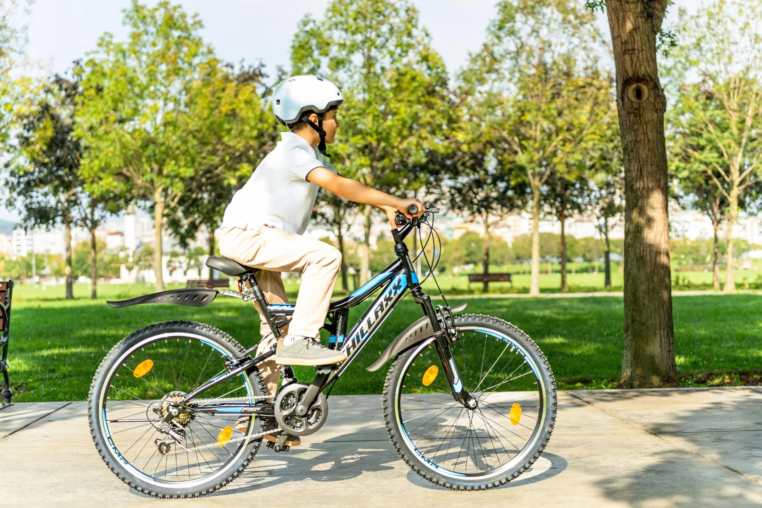Chillaxx Bike Falcon Premium Mountain Bike da 24,26,27.5 e 29 pollici, bicicletta per ragazzi, ragazze, uomini e donne, freni a disco, cambio a 21 marce, sospensione completa