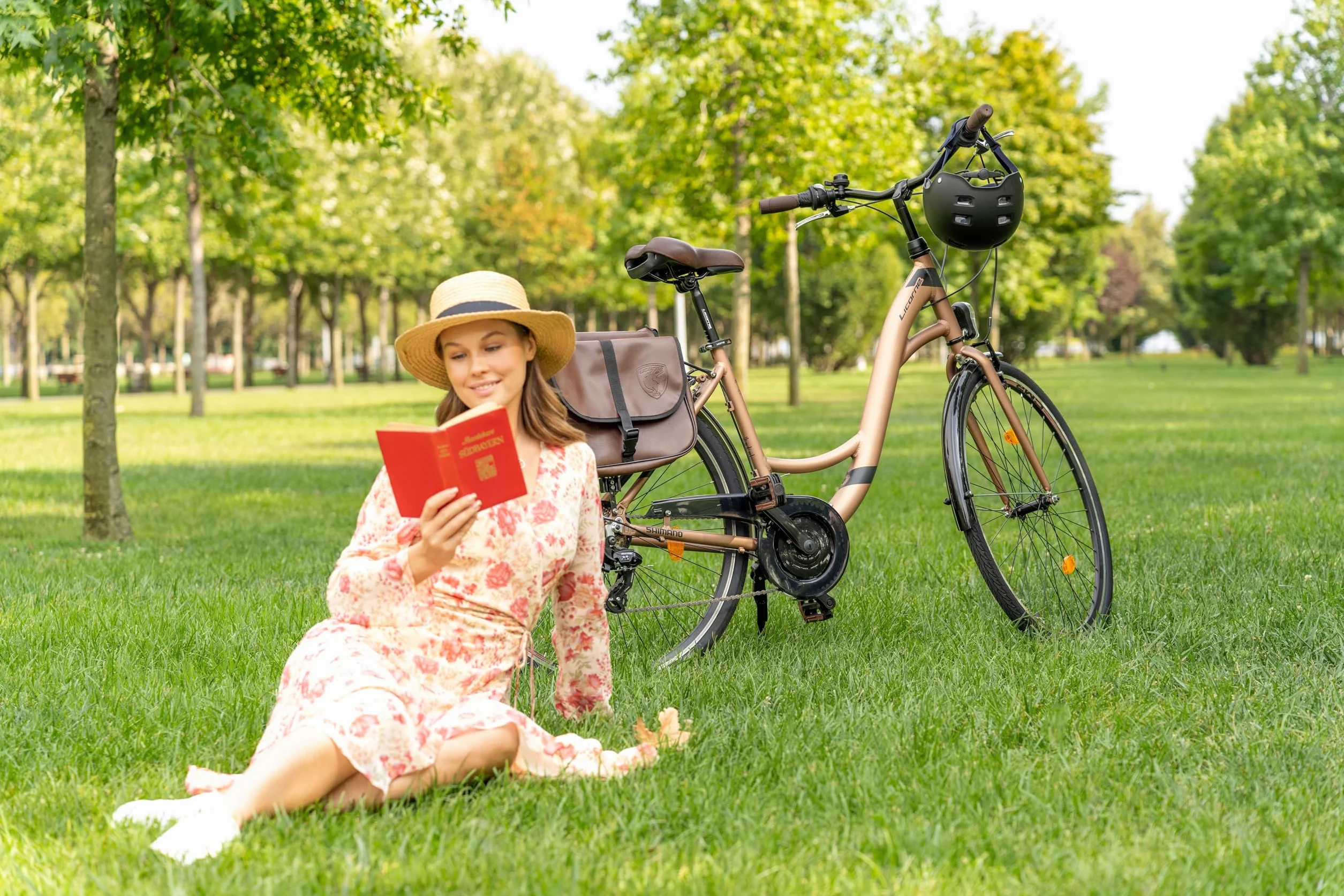 Licorne Bike Stella Plus Premium City Bike in alluminio da 26 e 28 pollici, per ragazze, ragazzi, uomini e donne, cambio a 21 marce, bicicletta olandese StVZO