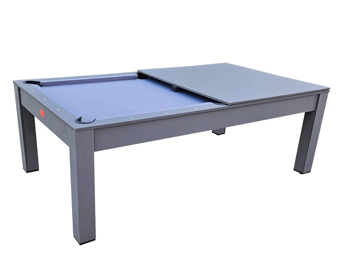 NG Biliardi - Biliardo Giunone (226 cm) - Multifunzione, Tavolo da Pranzo e Ping Pong con Piano di Trasformazione Incluso, Design Moderno, Accessori Completi