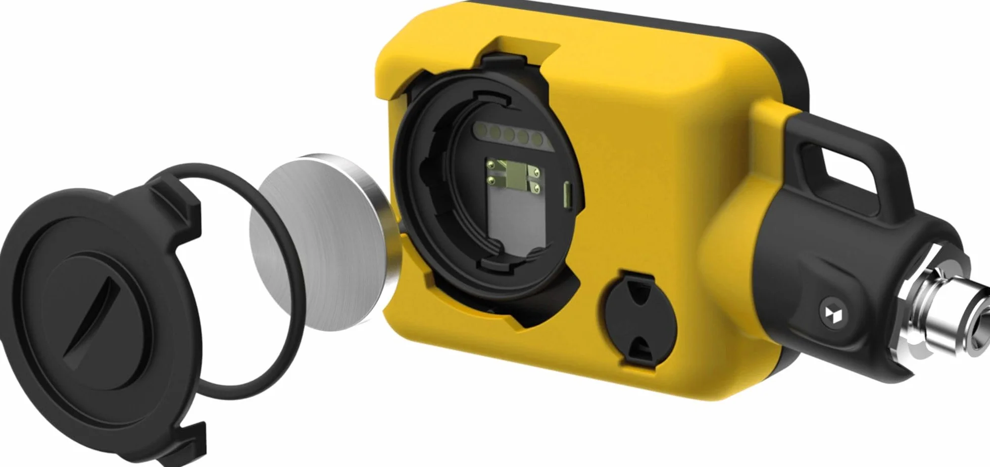 Cressi digi - Manometro Digitale con Attivazione Automatica per Immersioni, Colore Giallo, Disponibile in Versione Bar o PSI - Adulto Unisex