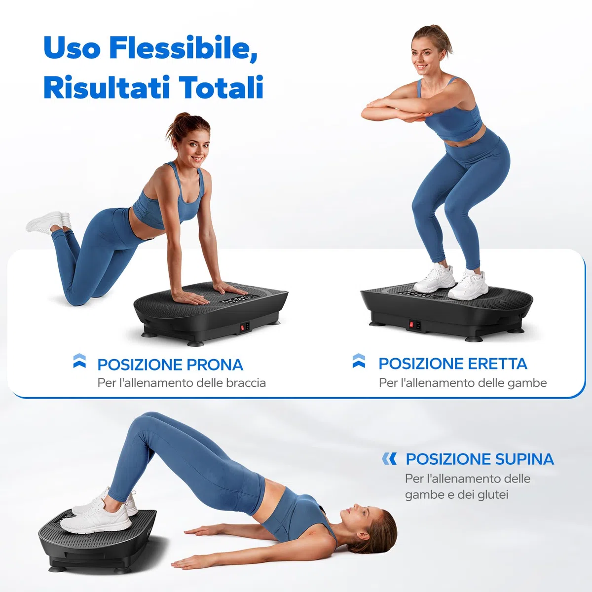 MERACH Pedana Vibrante Dimagrante, Pedana Vibrante Silenziosa e Compatta per Modellare il Corpo e Rilassarsi, Con Comodo Cuscinetto in Silicone, Display a LED e Telecomando