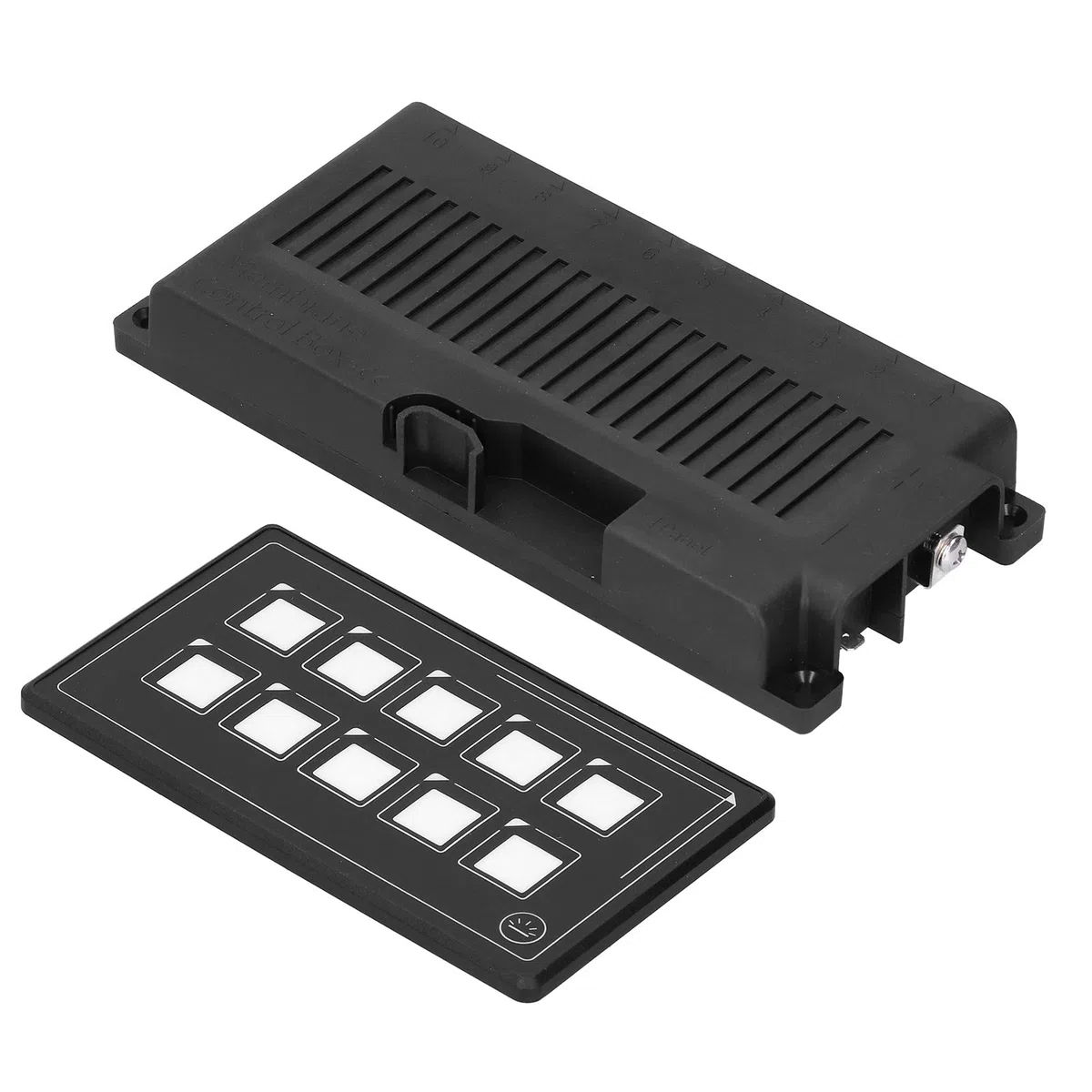 Pannello di Controllo Interruttori, Controllo APP, Pannello Interruttori a Membrana Touch LED, Pannello Interruttori 10P per Circuiti per Accessori Elettronici RV