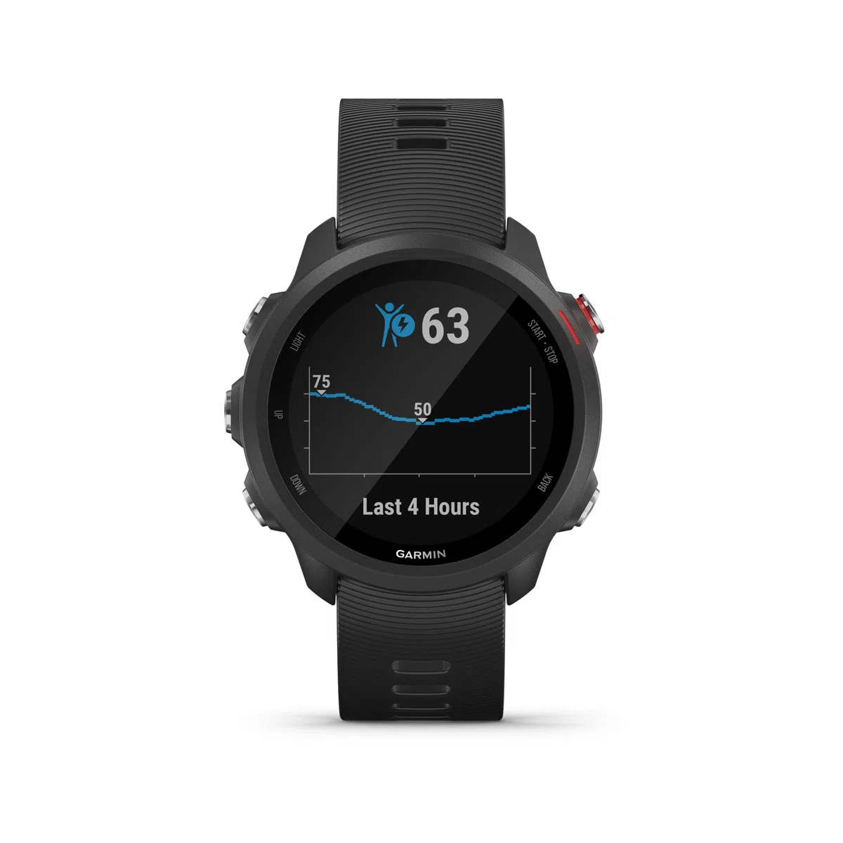 Garmin Forerunner 245 Music, GPS per la corsa, Memoria per musica, Distanza, Passo, Cardio, VO2max, Piani gratuiti per 5K, 10K e mezza, Tempi di recupero, Smartwatch (Black) (Ricondizionato)