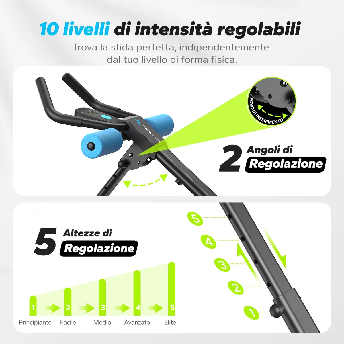 MERACH Attrezzo per addominali, attrezzo per l'allenamento multifunzionale a casa, per l'allenamento di tutto il corpo, attrezzo per addominali con monitor LCD, attrezzo per addominali