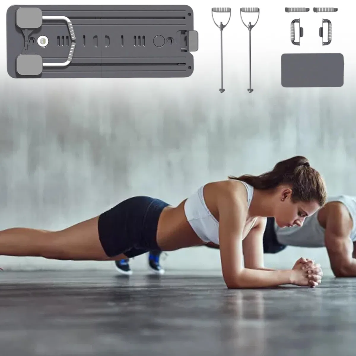 Reformer - Attrezzo da pilates, pieghevole, per allenamento addominale sul pilates, attrezzo pieghevole Core Trainer per principianti