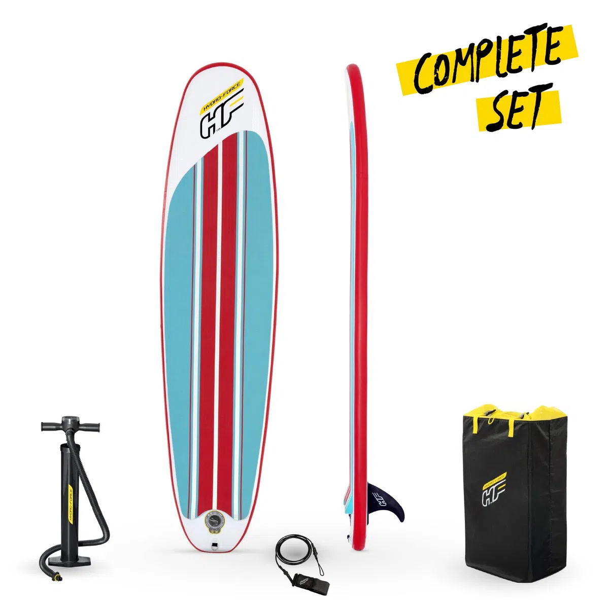 Bestway 65336-3 Tavola da Surf Gonfiabile, 243 x 57 x 7 cm, Max 90 kg