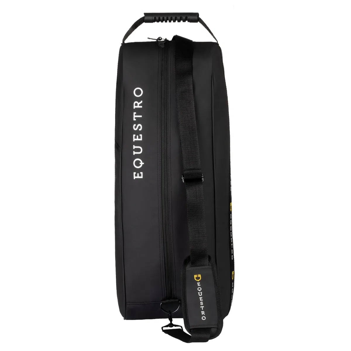 Borsa Porta Stivali e Casco, Zaino Sportivo in Tessuto Nero con Tracolla