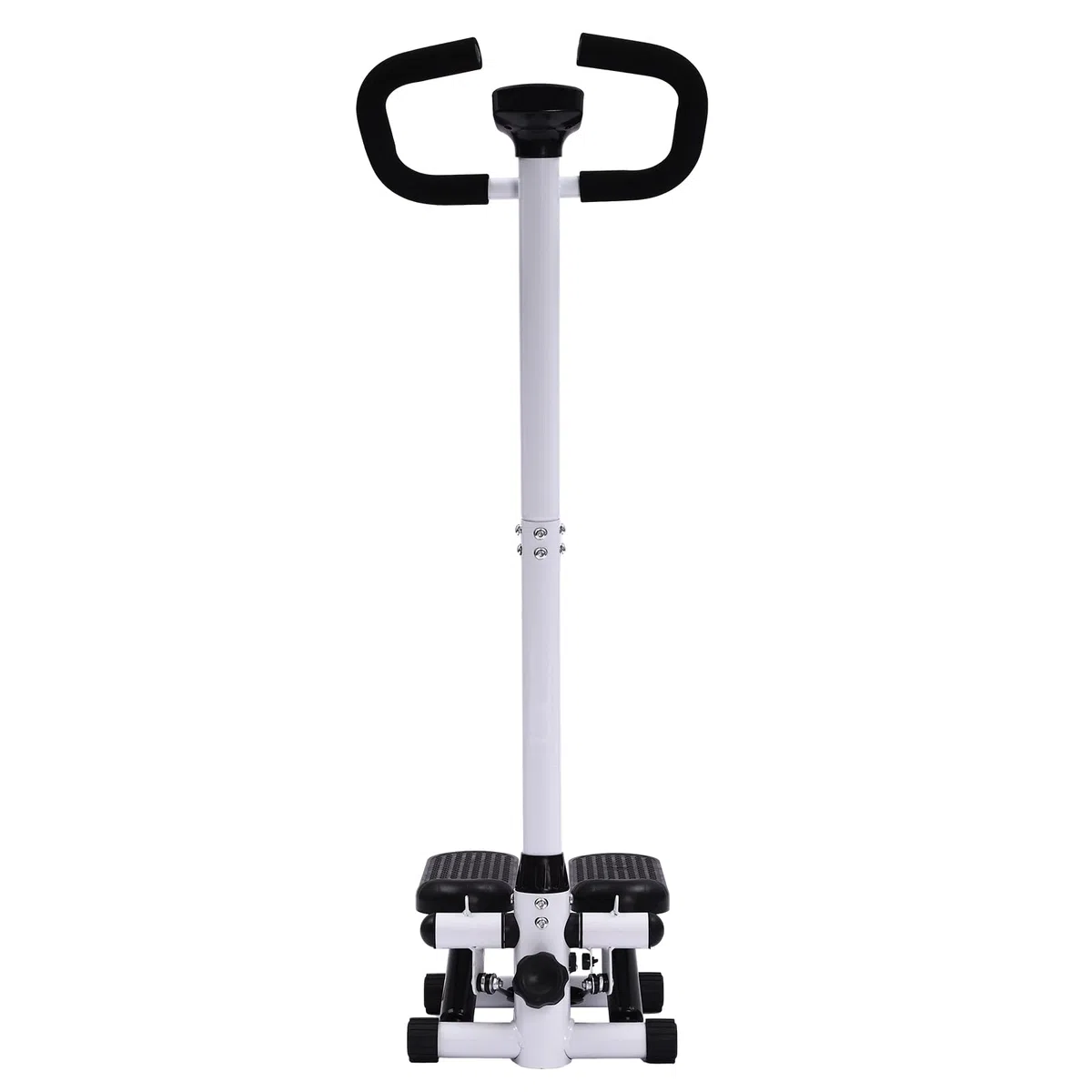 Fitness Stepper Esercizio Stepping Machine, con manubrio, tappetino, 2 fasce di resistenza, per perdita di peso, modellazione del corpo ed esercizi quotidiani, capacità di carico 150 kg