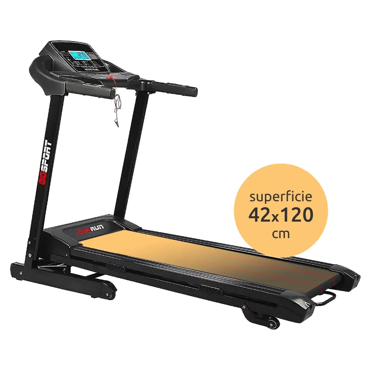 Tapis Roulant Elettrico Pieghevole 16 Km/h, Inclinazione Automatica, 2 HP (3,5 HP Picco) Bluetooth App Kinomap e Zwift, Sensore Cardiaco