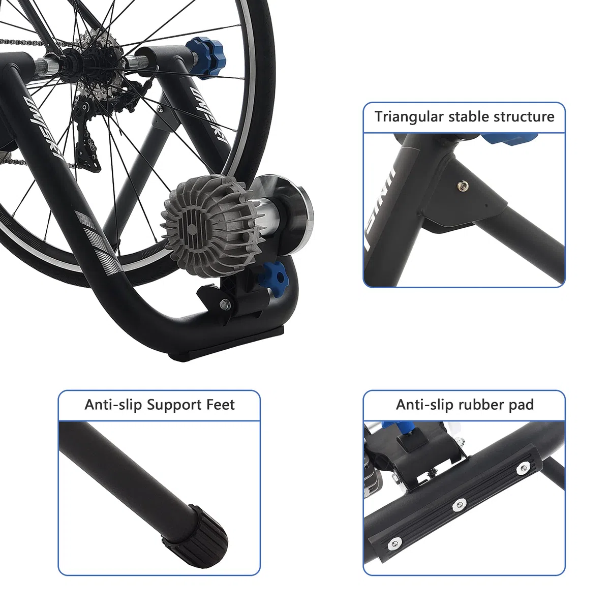 unisky Fluid Bike Trainer Stand Indoor Esercizio Bicicletta Training Stand Mountain & Road Bike Volano Stand