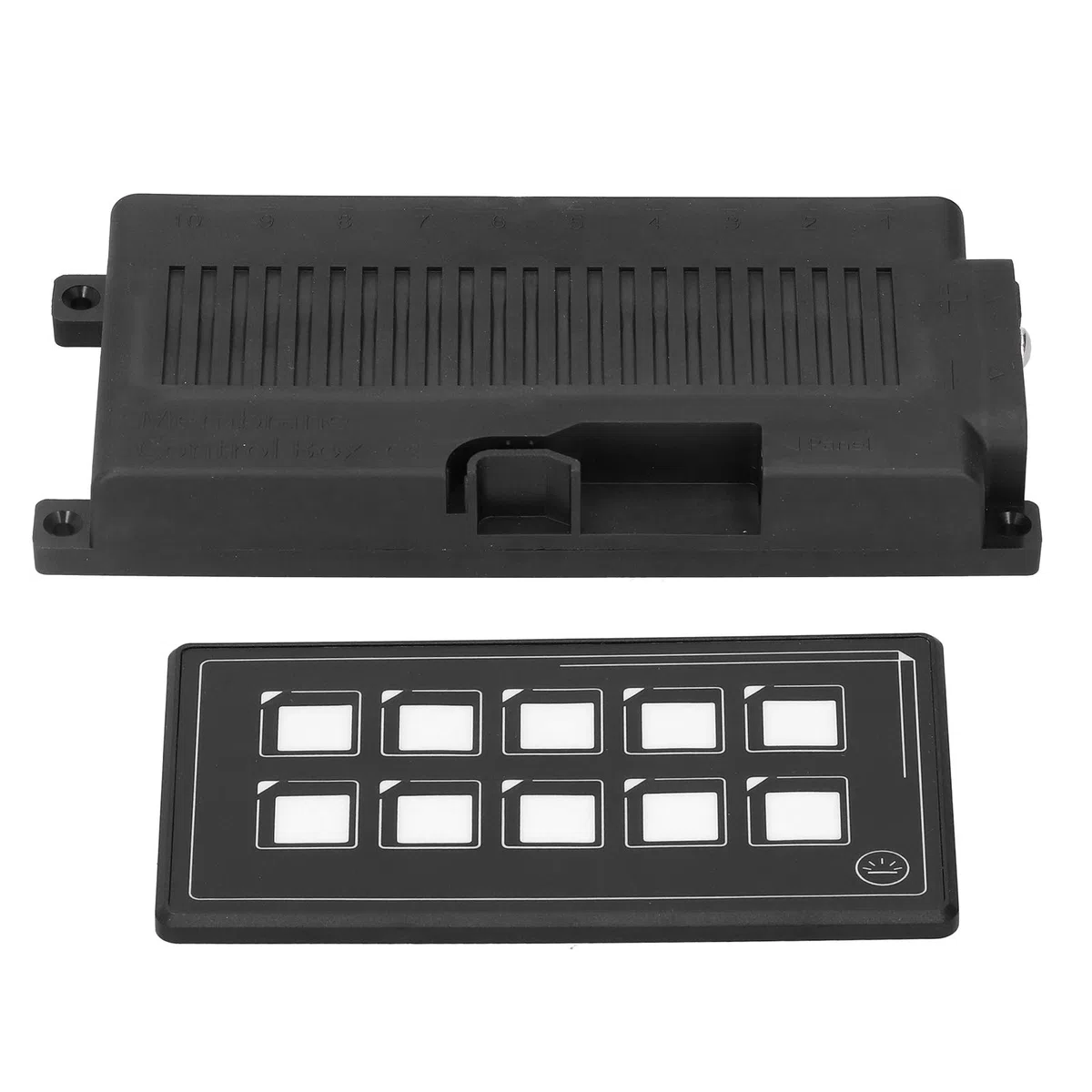 Pannello di Controllo Interruttori, Controllo APP, Pannello Interruttori a Membrana Touch LED, Pannello Interruttori 10P per Circuiti per Accessori Elettronici RV