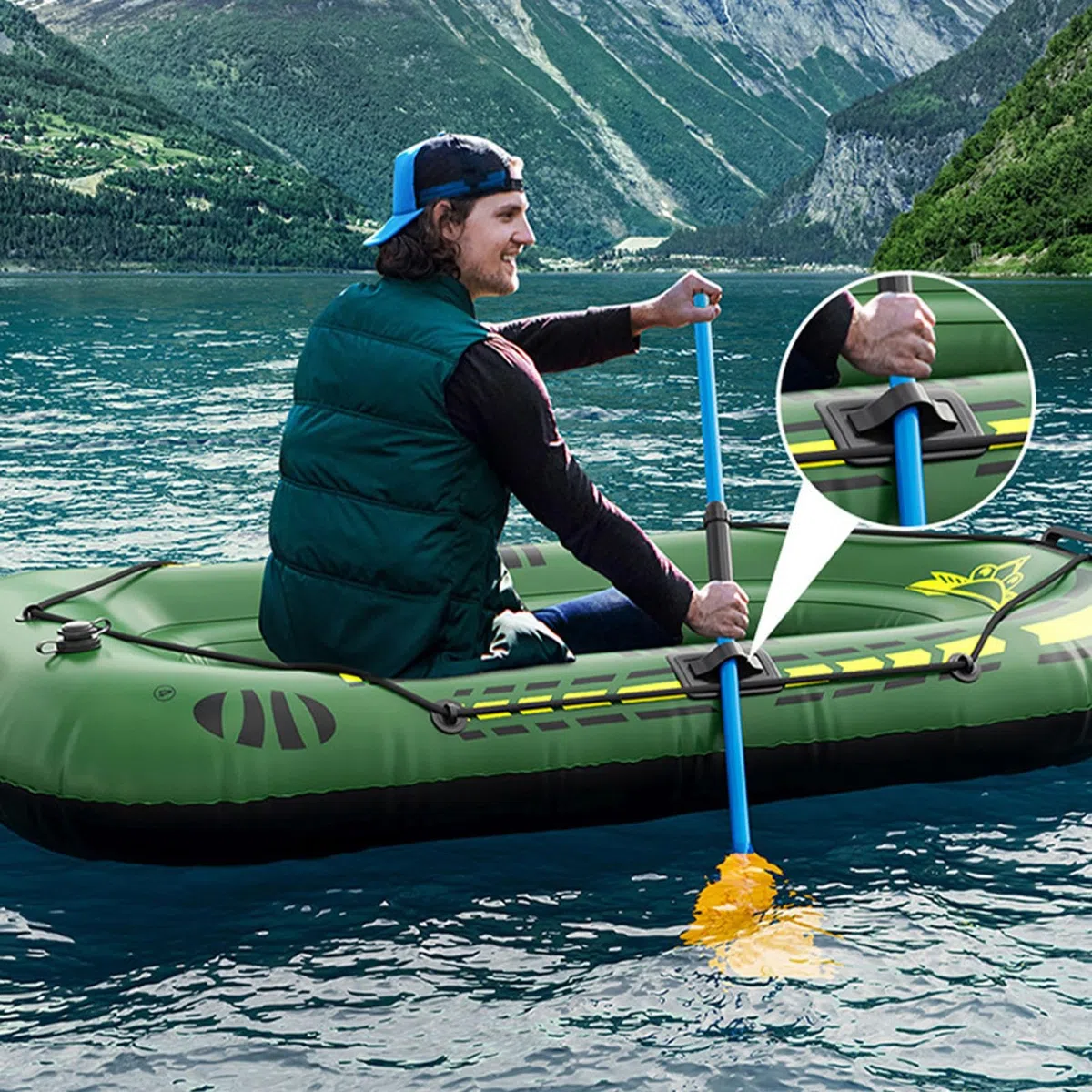 Kayak Gonfiabile Per Adulti - Gommoni Sportivi, Kayak Portatile Per Zattera | Barca Da Pesca All'aperto Con Pompa A Remi, Pedalò Riempito D'aria Per Lago, Riva, Rafting All'aperto, Pesca, Viaggi