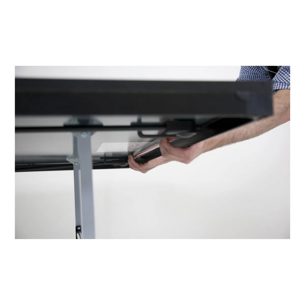 Garlando Tavolo da Ping Pong Advance Outdoor Con Ruote Per Esterno Blu