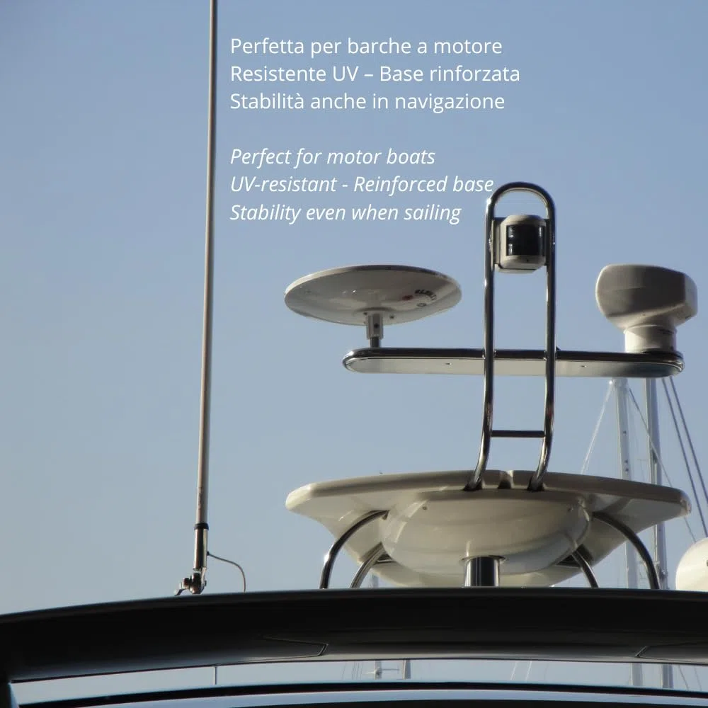 Glomex – Antenna AIS Glomeasy ad Alte Prestazioni 2,4m (Bianco), Modello RA1225FME/AIS – Installazione Rapida FME, Alto Guadagno 6dB, Per barche a vela, motore, gommoni, yacht – Massima Ricezione AIS