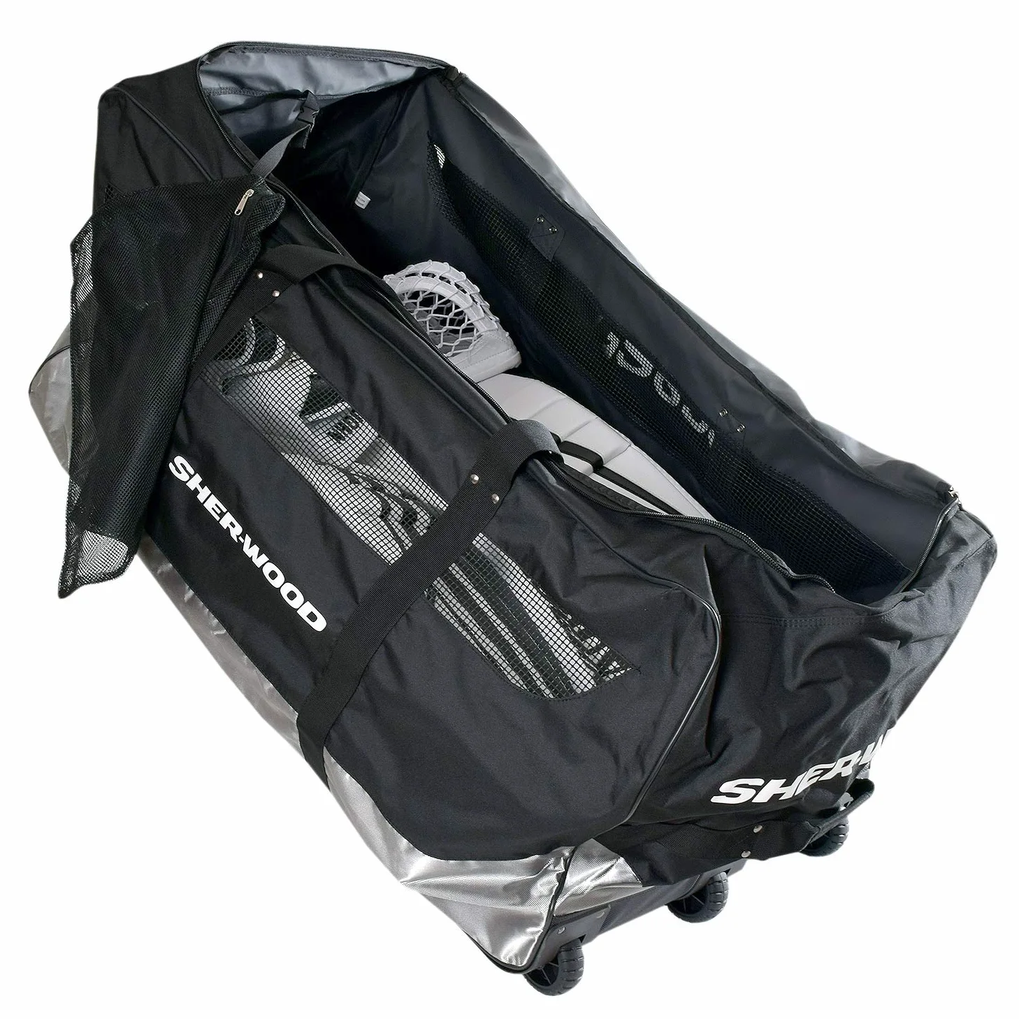 SHER-WOOD SL800 Goalie Wheel Bag - 111 x 56 x 55 cm, Farbe:schwarz