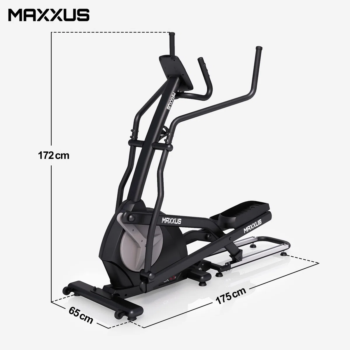 Maxxus CX4.3f Cyclette Ellittica Professionale Ergonomica, Nero