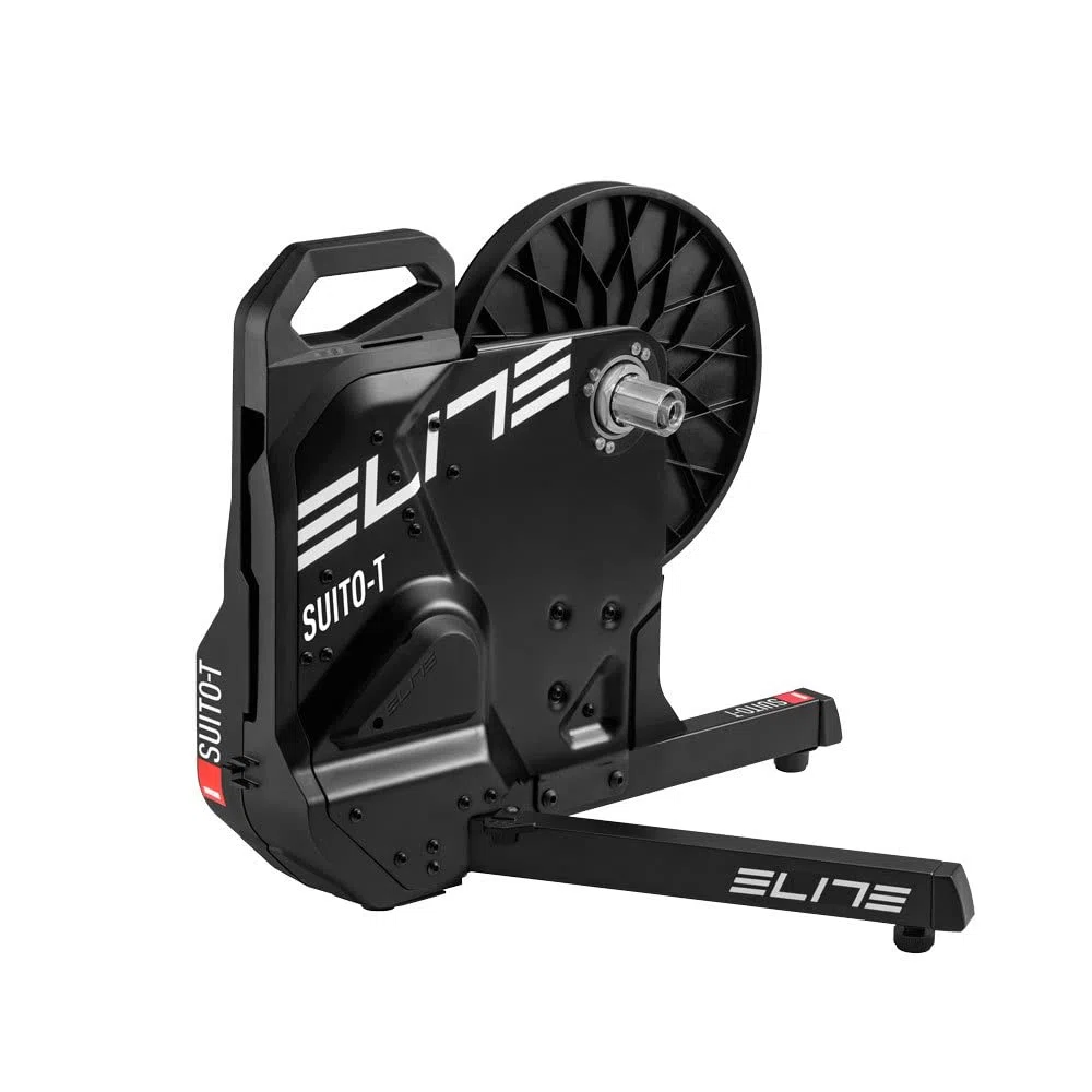 SUITO-T Home Trainer Smart Interattivo, Rullo a Trasmissione Diretta con Misurazione Potenza Integrata, Elite