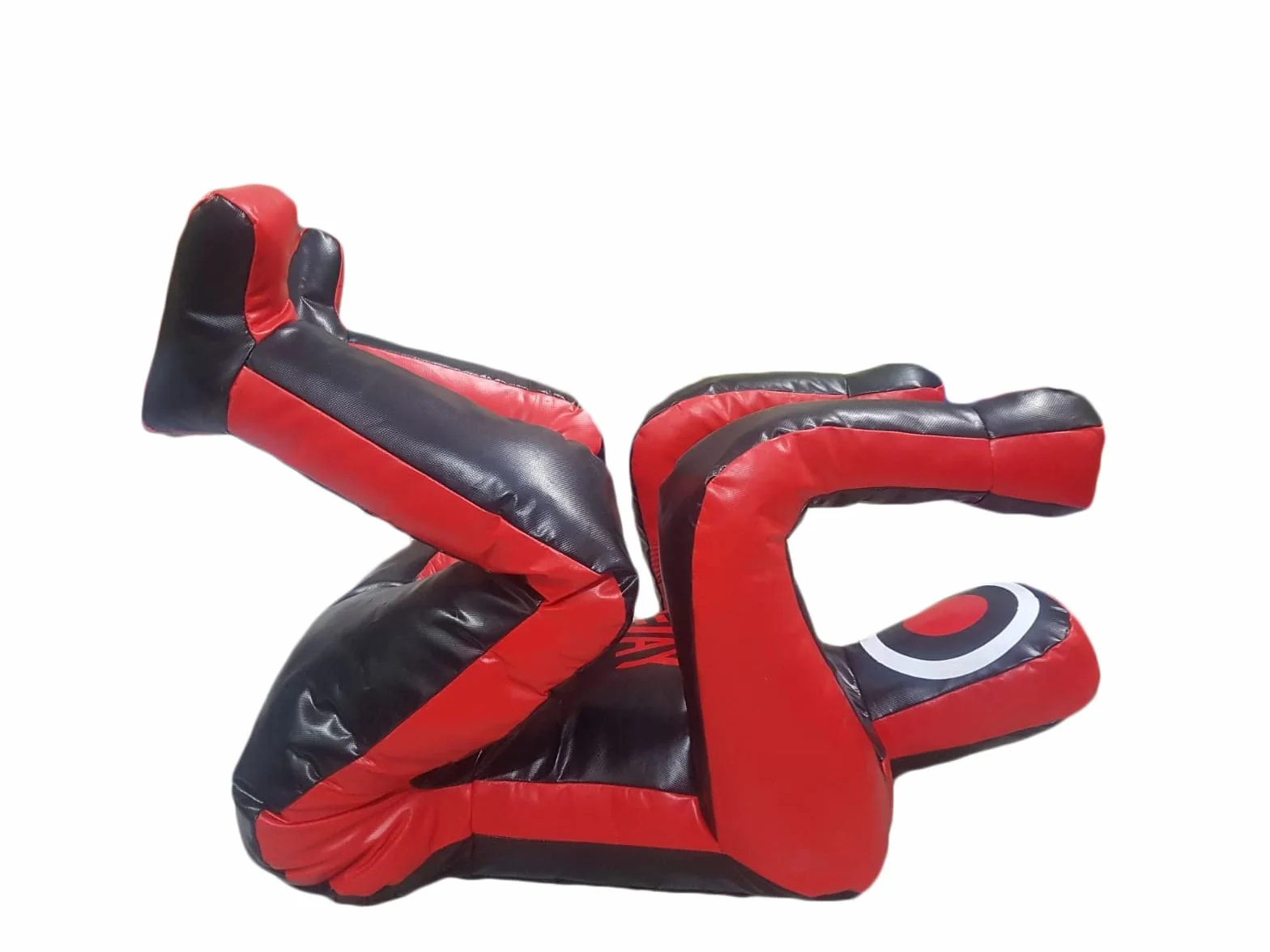 TEJAY Grappling Dummy Judo Sacco da boxe Dummy BJJ Wrestling Posizione difensiva brasiliano JIU Jitsu Submission Self Defense Training Vinyl Dummy 177,8 cm vuoto, nero, L