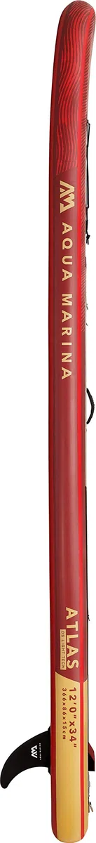 AM Aqua Marina Unisex Adult All-Around Isup, 3.66 m/15 cm, Atlas Advanced All Around iSUP 3 66 m 15 cm with Paddle and Safety Leash, Red, 366 x 86 15 cm EU