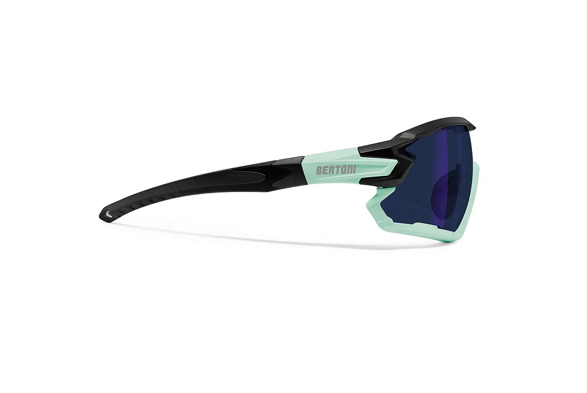 Bertoni Occhiali Ciclismo Running MTB Sci Padel Tennis Sport Polarizzati Fotocromatici MOD. Quasar
