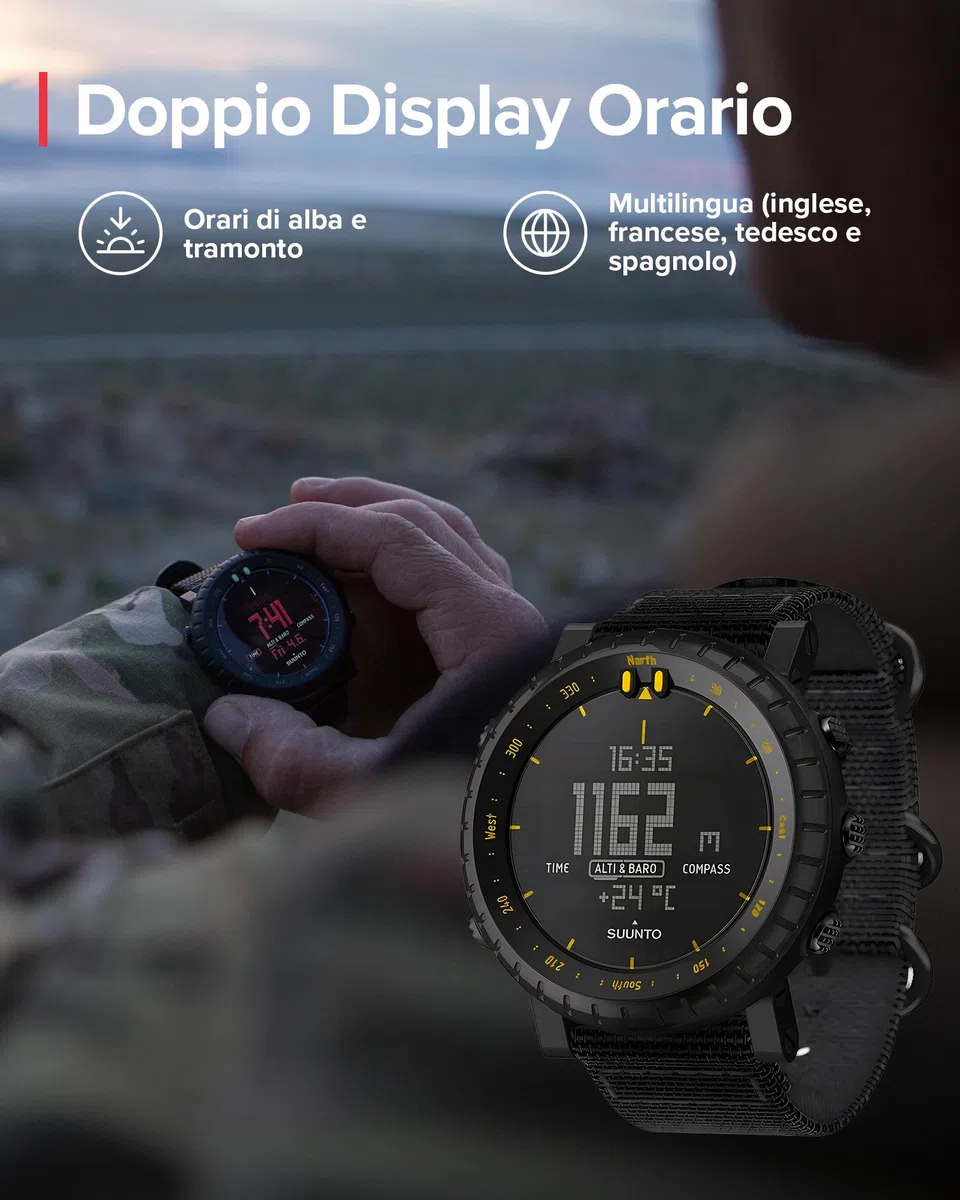 Suunto Core Orologio outdoor con altimetro, barometro e bussola