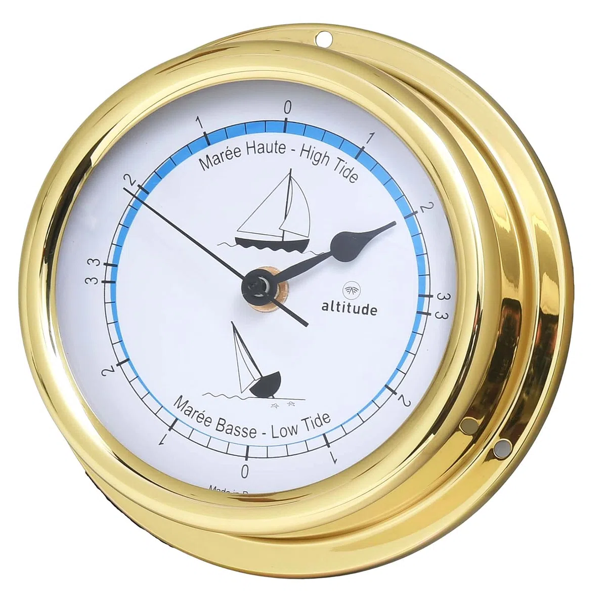 Delite Altitude 866im Orologio da barca Tiden, in ottone, larghezza x altezza: 150 mm x 42 mm