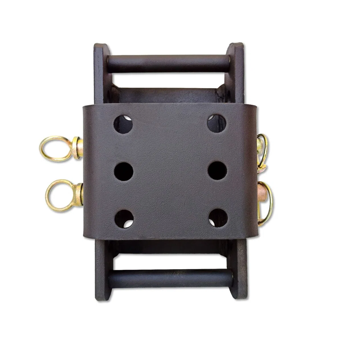 XIMPLIO Gancio universale regolabile in altezza – Regolazione dell'altezza della sfera con sistema di cambio AHK-Bock (per 2 fori 90 mm AHK, nero, 3 x 45 mm)