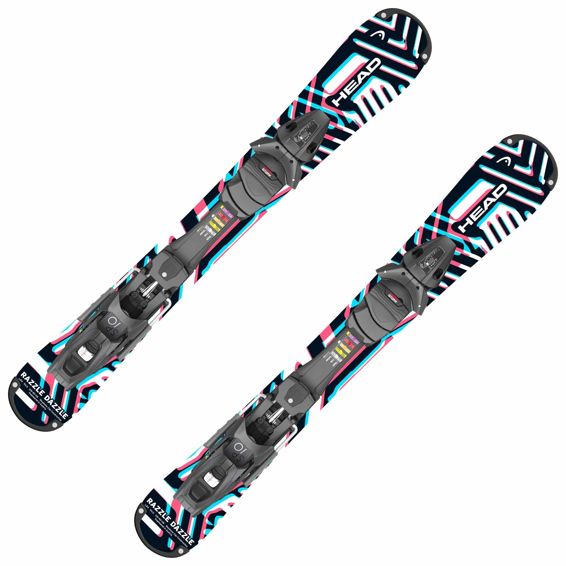 Head Sci con ATTACCHI 316994 Razzle Dazzle 94 CM Black/White (Unica - .)