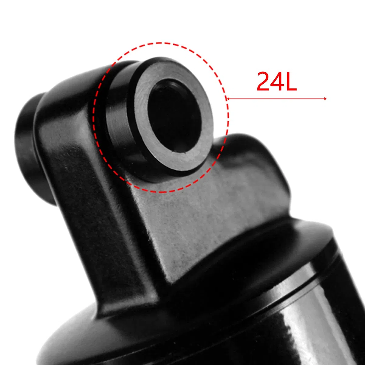 Ammortizzatore per molle dell'olio per bicicletta, 750/850/1000 LBS, ammortizzatore posteriore per bicicletta, 125 mm/150 mm/165 mm/185 mm (165 mm, 1000 lBS)