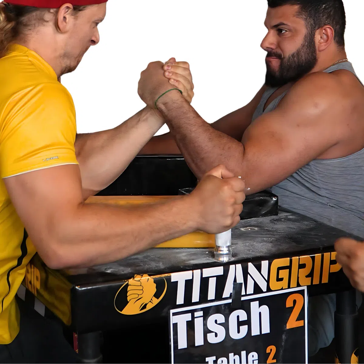 TG Armwrestling tavolo da competizione – tavolo professionale da braccio (circa 40 kg) secondo gli standard internazionali di competizione, estremamente stabile e resistente, per competizioni